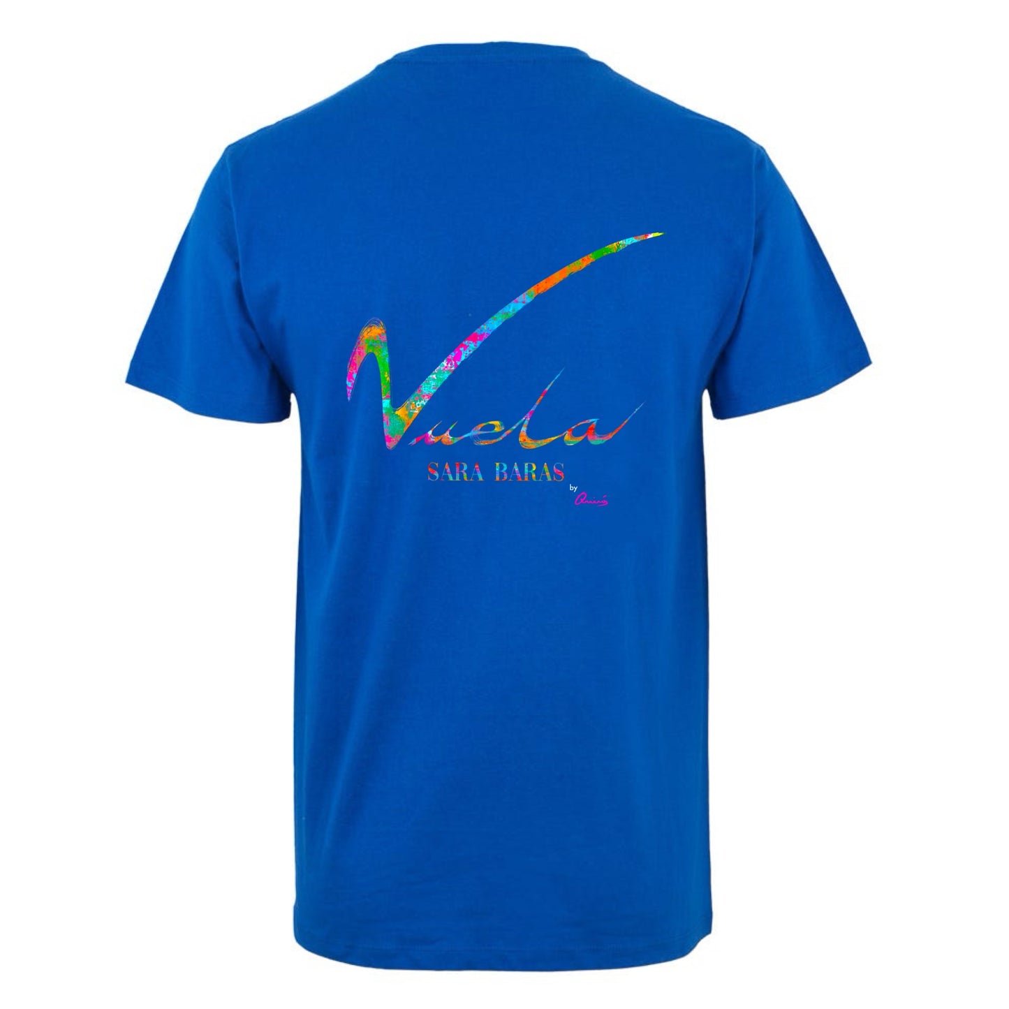 Camiseta azul "Vuela" by Quirós