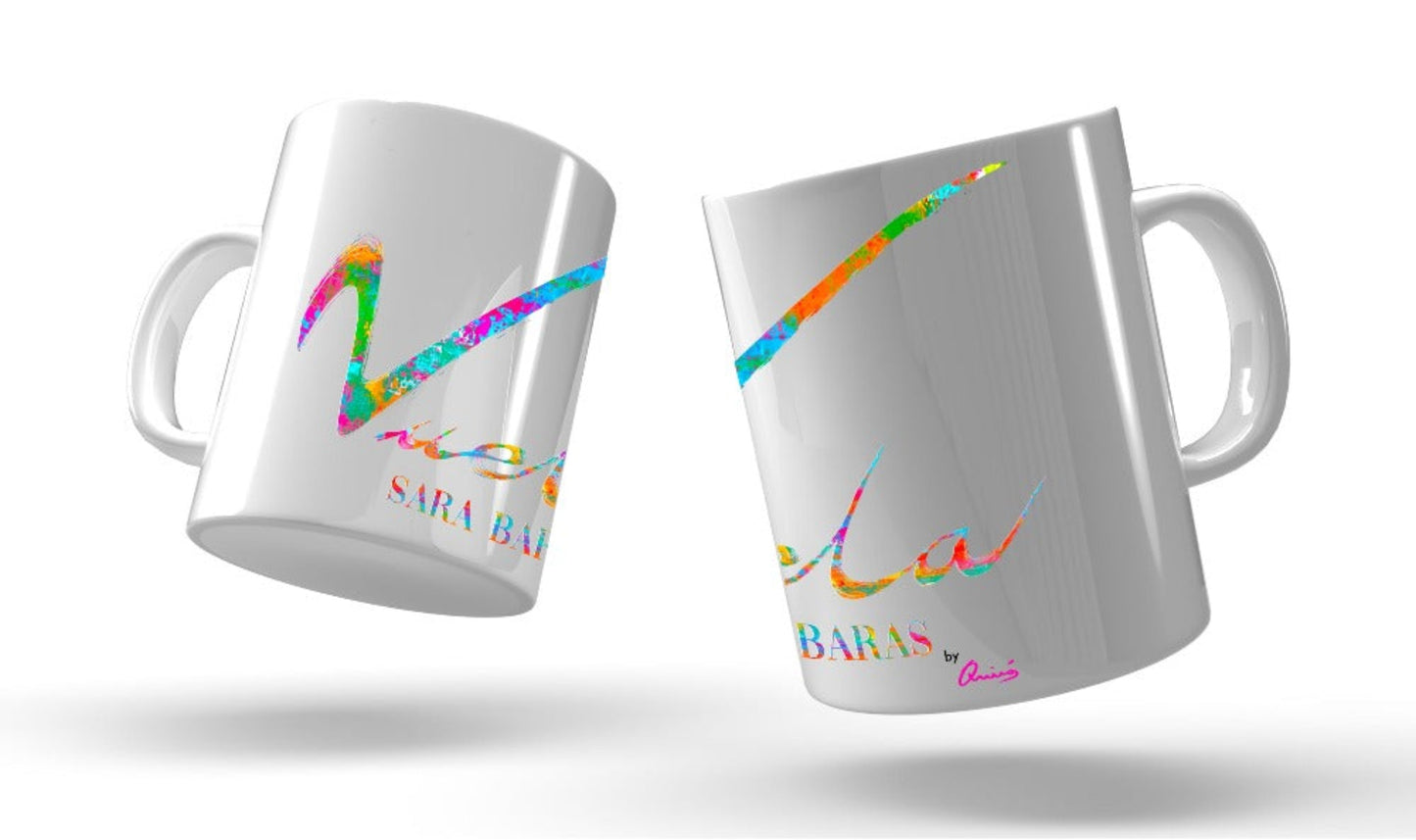Taza Blanca "Vuela" by Quirós